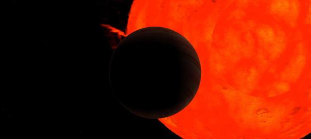 Artists conception of Kepler-91 and its planet